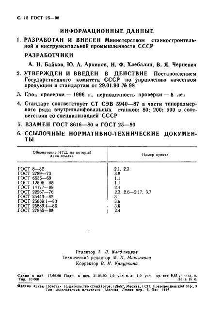  25-90.  .    .  .  16