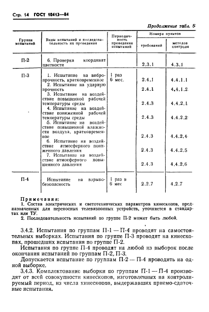 ГОСТ 10413-84. Кинескопы черно-белого изображения. Общие технические условия. Страница 17