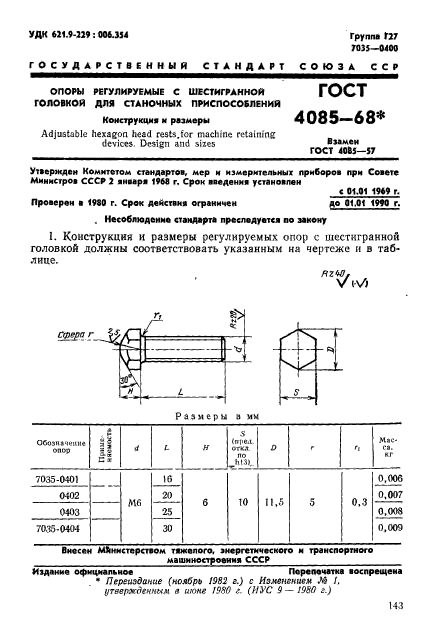  4085-68.        . .  1