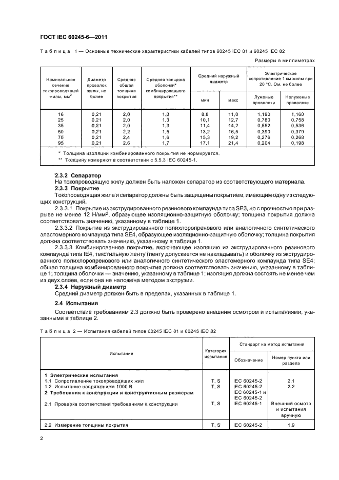  IEC 60245-6-2011.         450/750  .     .  6