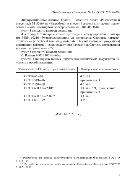 Изменение №1 к ГОСТ 10518-88 - (2013-01-01)
