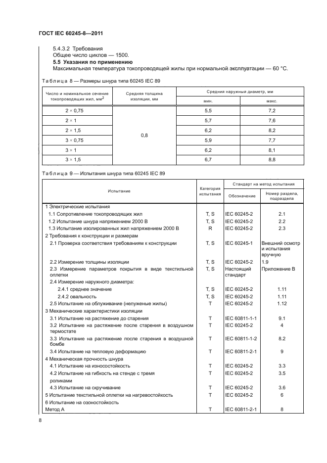  IEC 60245-8-2011.         450/750  .  8.    ,   .  12