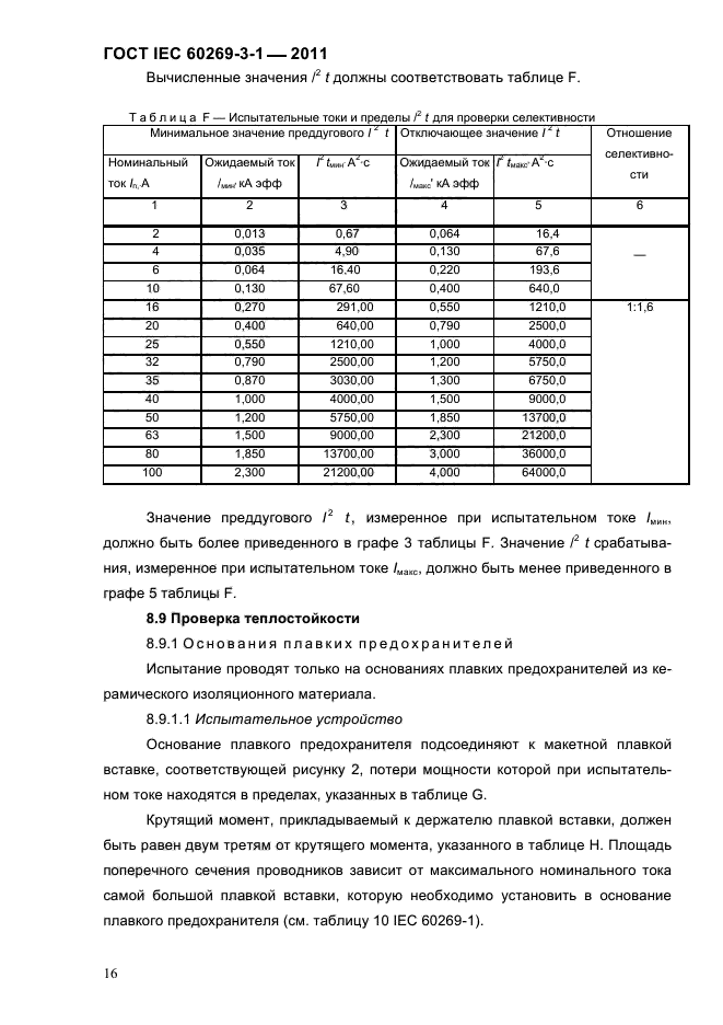  IEC 60269-3-1-2011.   .  3-1.          (     ).  I-IV.  19