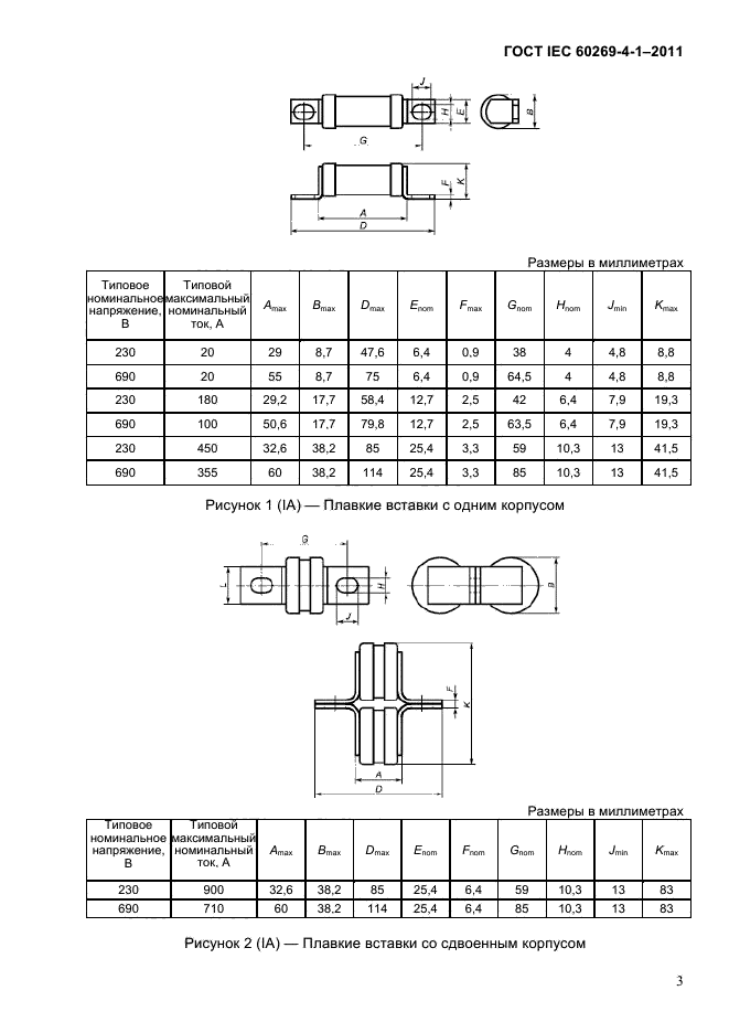  IEC 60269-4-1-2011.   .  4-1.         .  I-III.     .  5